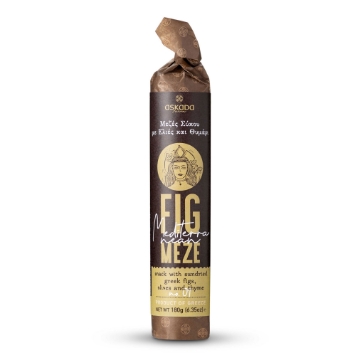 Askada Fig Meze with Kalamon Olives & Thyme (180g) | Artisanal Greek Snack, Vegan, Gluten-Free, Kymi Figs