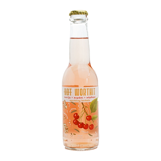 Organic Sparkling Herbal Drink with Lemon Balm, Cherry & Cardamom