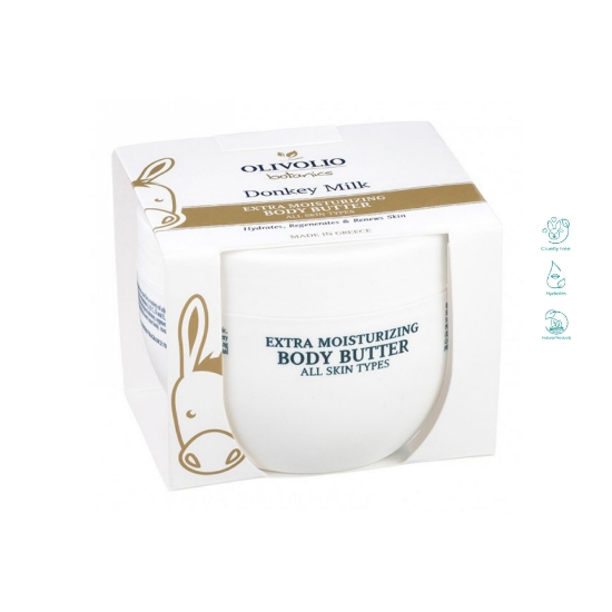 Olivolio Donkey Milk Body Butter 250ml - Nourishing Moisturizer for Soft Skin