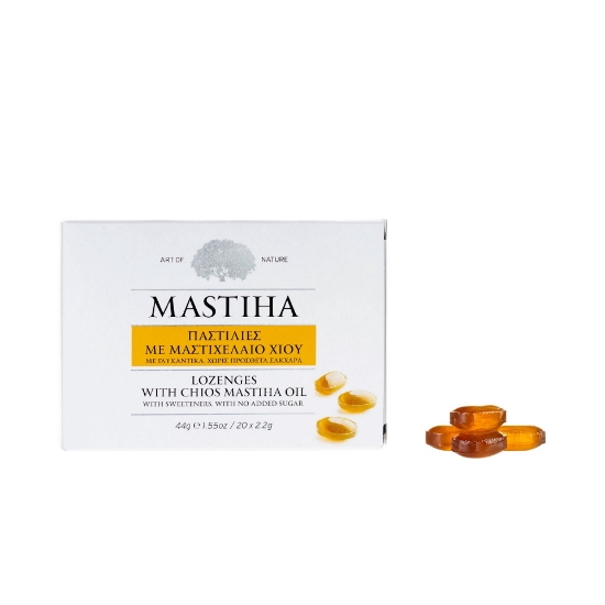 Chios Mastiha Oil Lozenges for Soothing Throat Relief - 2×10×2.2g