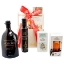 Luxury Cretan food gift basket with PAMAKO olive oil, thyme honey, mountain tea, and artisanal pasta.