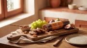 Lazaris Fig Pie Kumquat - Greek Fig Paste, 150g on a clean ecommerce background