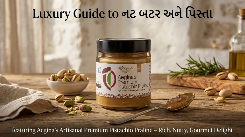 એજીનાના આર્ટિસનલ પ્રીમિયમ પિસ્તા પ્રાલિન: ભવ્ય સ્વાદ અને ભૂમધ્ય સૌંદર્યનું રહસ્ય